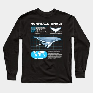 Humpback whale fact sheet Long Sleeve T-Shirt